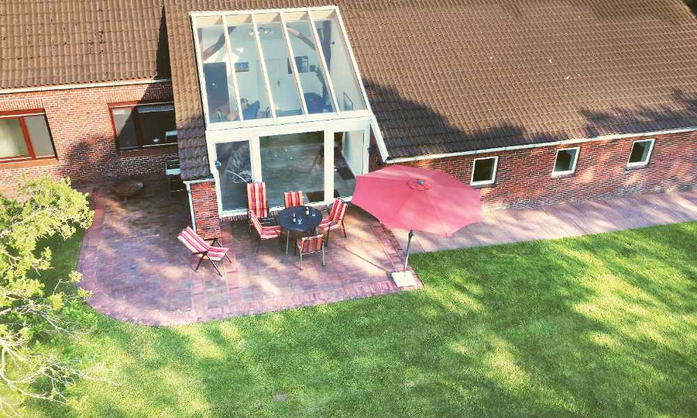 Terrasse Ferienwohnung Fewo Hesel, Remels Terasse